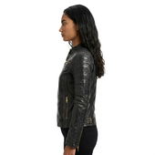 leather jacket, leather zipper jacket, genuine leather jacket, leather biker jacket, women jacket, biker women jacket