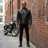 leather jacket, leather zipper jacket, genuine leather jacket, leather biker jacket