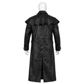 Leather coat, Leather long coat, Leather trench coat, Leather overcoat