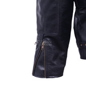 Leather jacket, Leather zipper jacket, genuine Leather jacket, Leather biker jacket, Ghost Rider Leather Jacket, Zoomed Arm Look
