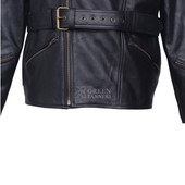 Leather jacket, Leather zipper jacket, genuine Leather jacket, Leather biker jacket, Ghost Rider Leather Jacket, Lower side View