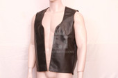 leather camping vest, leather vest, handcrafted leather vest, leather bondage vest, leather bdsm vest