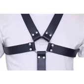 leather bdsm harness, leather harness