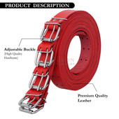 Leather Bondage Straps Set - Info graphics