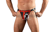 leather jock harness, leather harness