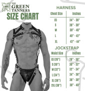 Size chart of Bold and Stylish Jockstrap with Harness Size chart of Bold and Stylish Jockstrap with Harness