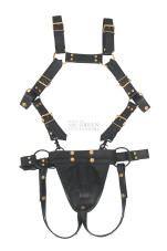 leather jockstrap harness, leather harness