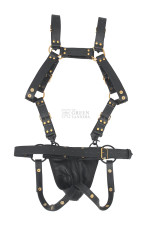 leather jockstrap harness, leather harness