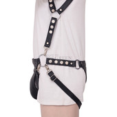 mens leather bdsm harness, leather harness