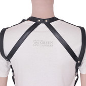 Mens BDSM Harness - Leather Harness - Back Close View Mens BDSM Harness - Leather Harness - Back Close View