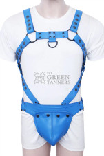 gay leather jockstrap harness, leather harness