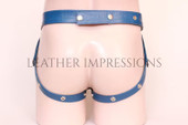 leather jockstrap, leather jockstrap with removable cod piece, leather thong, leather underwear, BDSM Jockstrap, leather bondage jockstrap