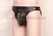 gothic leather jockstrap, leather thong, leather underwear, BDSM Jockstrap, leather bondage jockstrap