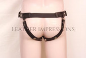 gothic leather jockstrap, leather thong, leather underwear, BDSM Jockstrap, leather bondage jockstrap
