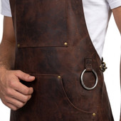 leather woodwork apron, leather chef apron, leather carpenter apron