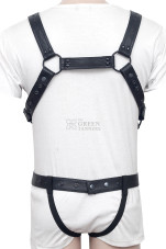 leather mens jockstrap harness, leather harness