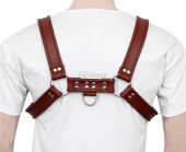 gay leather chest harness, leather harness