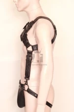 leather jockstrap harness, leather harness