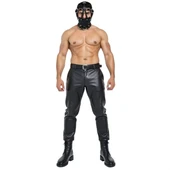leather face muzzle, leather bdsm muzzle,  leather head harness, leather bondage muzzle