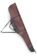brown leather rifle case with exterior pocket brown leather rifle case with exterior pocket