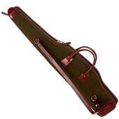 Handmade Canvas Leather Rifle Bag with adjustable leather strap