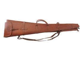 double brown leather shotgun case, leather gun slip case double brown leather shotgun case, leather gun slip case