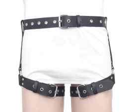 leather leg hip harness, leather harness