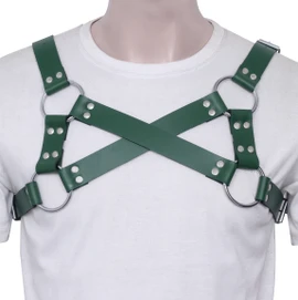 gay men harness - front view, leather gay men harness, leather harness