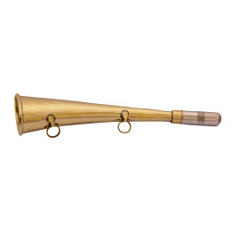 Brass fox hunting horn Brass fox hunting horn