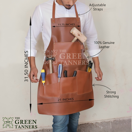leather woodwork apron, leather chef apron, leather carpenter apron, leather apron