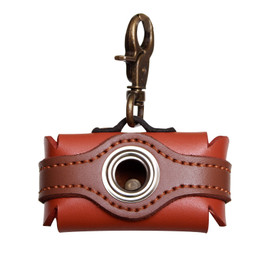 Handcrafted Leather Dog Poop Bags for Pet Owners - Main Image Handcrafted Leather Dog Poop Bags for Pet Owners - Main Image