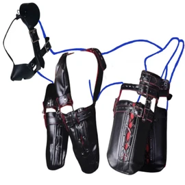 leather puppy play cosplay kit