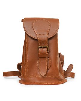 Front image of Small Leather Backpack for the Modern Traveler Front image of Small Leather Backpack for the Modern Traveler