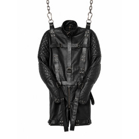 leather straitjacket bondage, leather straight jacket, straight jacket bdsm, leather straitjackets