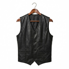 formal leather vest, leather vest