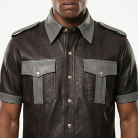 leather shirt, mens leather shirt, leather shirts, leather shirt jacket, black leather shirt, leather shirt mens, leather button up shirt, shirt leather, leather button down shirt, leather shirts for men, mens leather shirts, leather shirt men, black leather mens shirt, leather shirt jacket for men, leather shirts mens, men leather shirt, leather police style shirt, police uniform shirt, western style shirt, short sleeve shirt