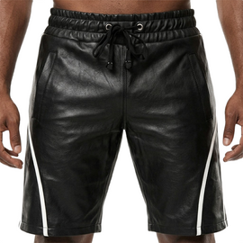 leather shorts, leather shorts bondage, leather shorts bdsm, leather gay shorts, gay leather shorts