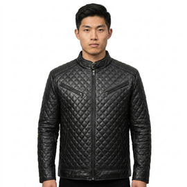 leather jacket, leather zipper jacket, genuine leather jacket, leather biker jacket