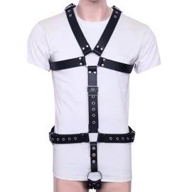 leather bdsm harness, leather harness