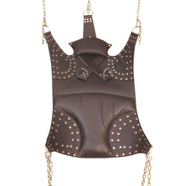 plus size sex swing with leg stirrups, leather sex swing, leather sex sling, leather bondage sex sling