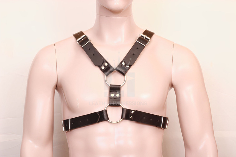 Leather Bondage Harness for men | Y-Harness