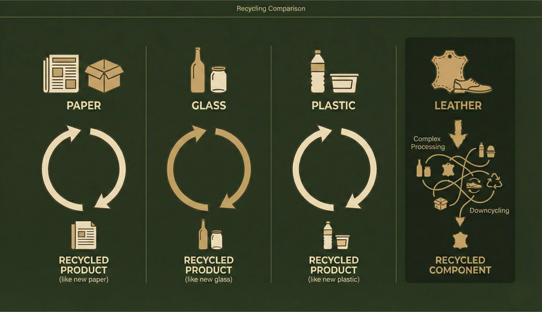 How Leather Recycling Rates Compare With Other Materials
