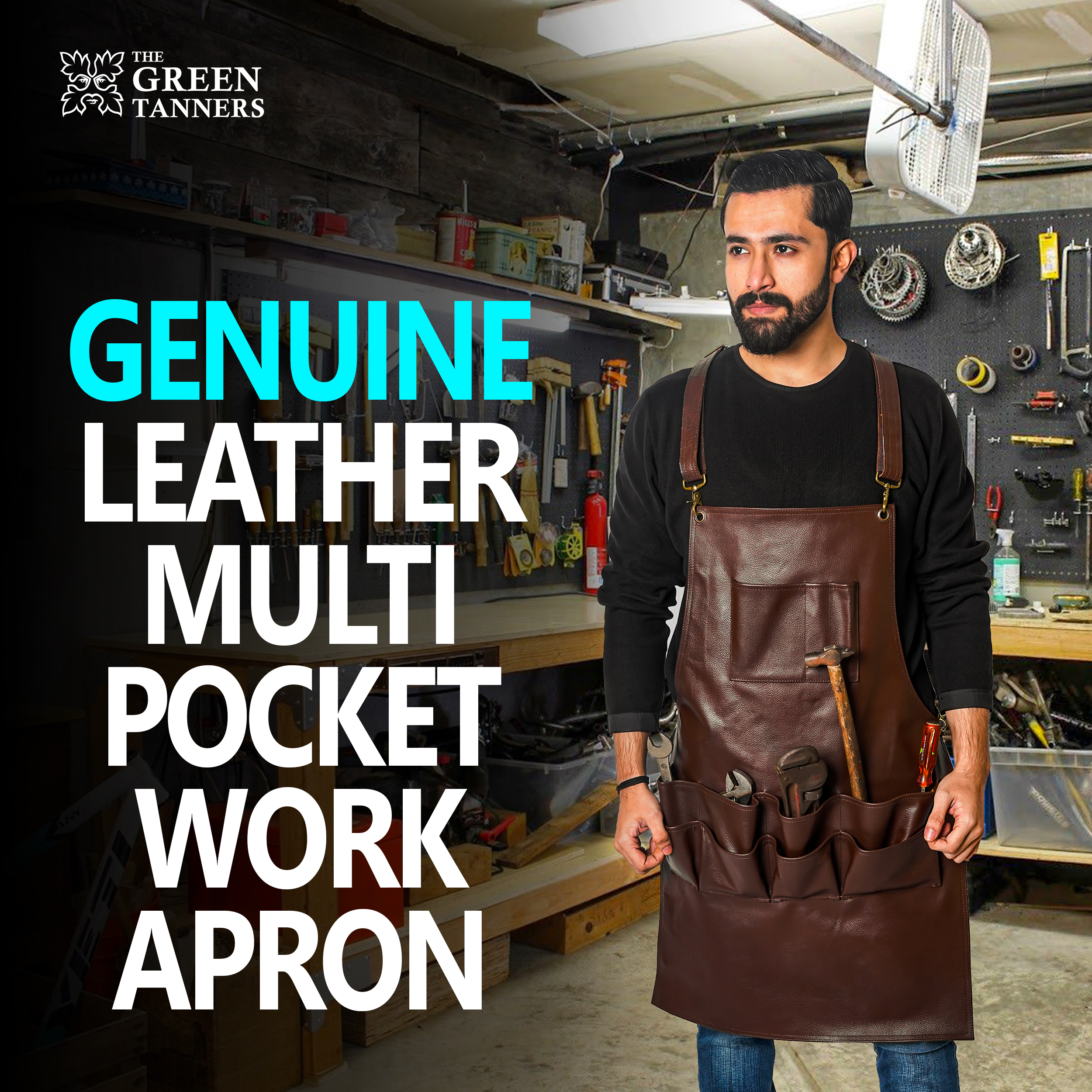 leather carpenter, leather woodworking apron, leather apron