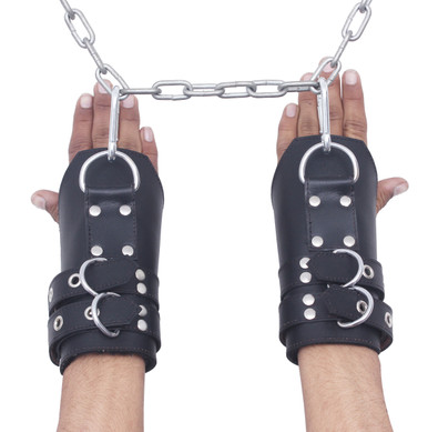 BSD INTERNATIONAL Leather Suspension Wrist Restraint Set - 2 Pieces, Unisex