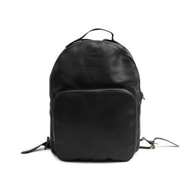 Genuine Black Leather Backpack | Leather Laptop Backpack