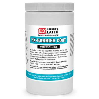 A quart of  natural latex release agent for latex and fiberglass mother mold.