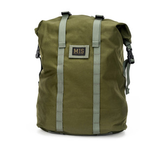 Roll Up Backpack - Olive Drab - Front
