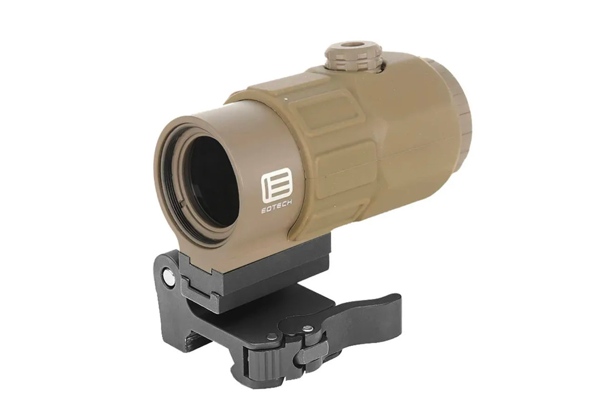 は*る様 実物EOTech G45 Magnifier TAN イオテック マグ EOTECH G45 5X Magnifier QD Tan