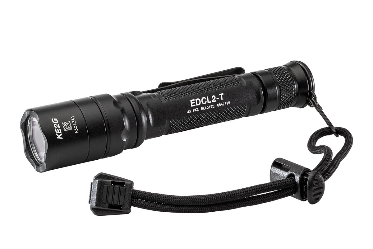 SUREFIRE EDCL1-T FLASHLIGHT Lampe 500/5 Lumens Dual-Output, Edcl1-T-Bk