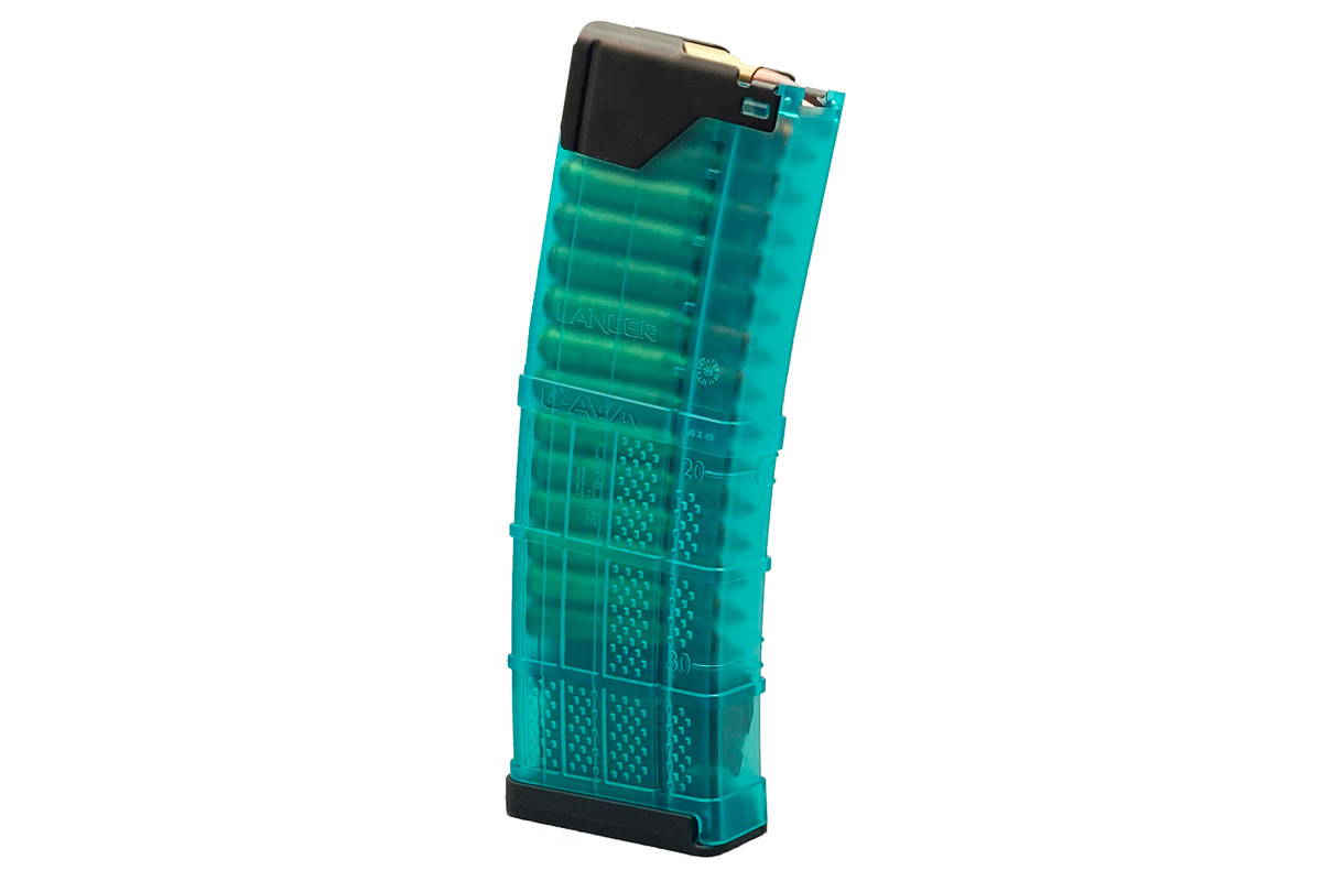 Lancer 30rd L5 Advanced Warfighter L5AWM AR15 Magazine Translucent